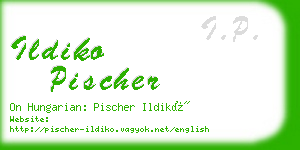 ildiko pischer business card